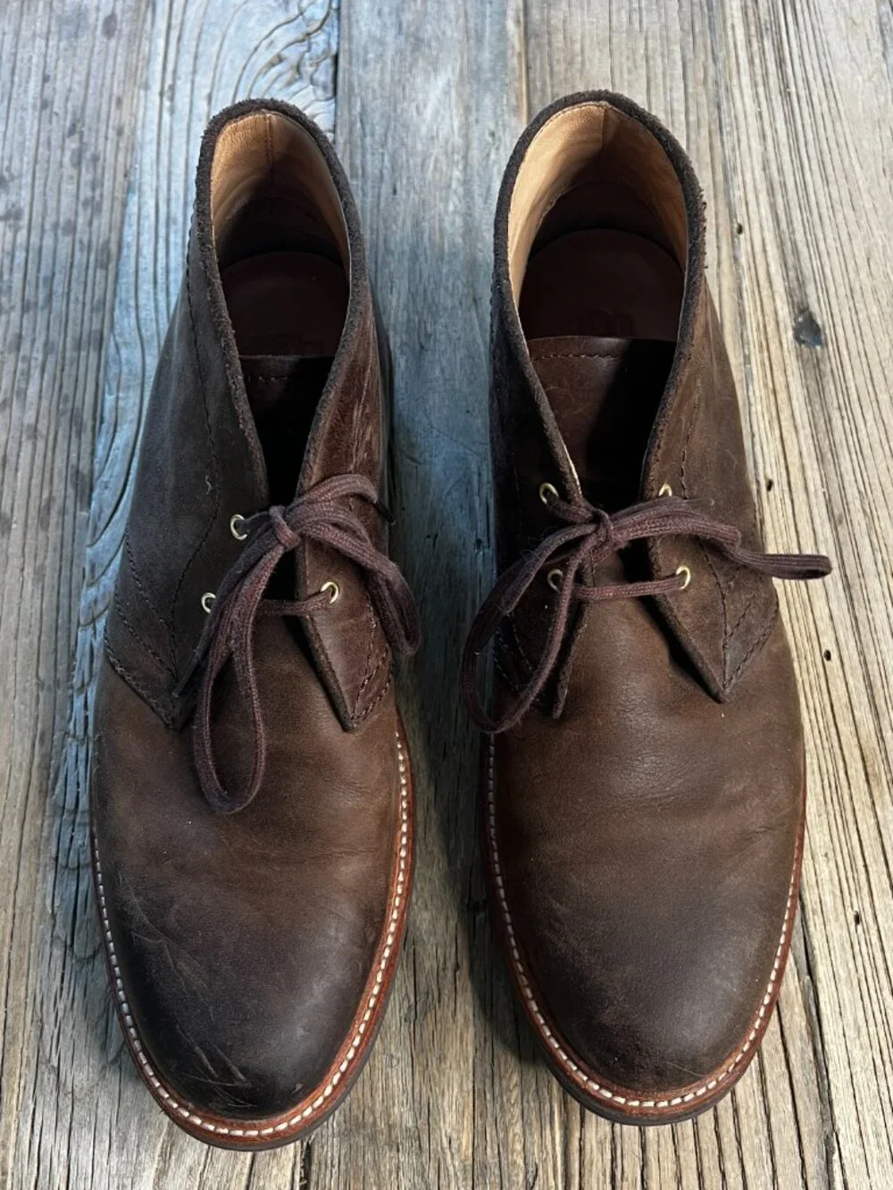 UGG Treadlite EnerG Comfort Brown Leather Chukka Boots Men's 10.5